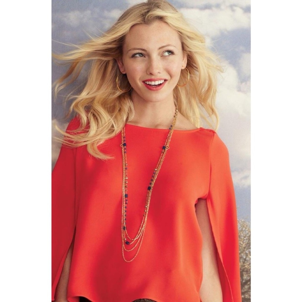 Stella & Dot Libby Layering Necklace Triple Strand Gold - BRAND NEW - Picture 8 of 8